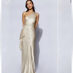 Meshki champagne dress